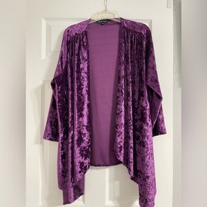 Slinky Brand  Open Front Sleeve Cardigan XL